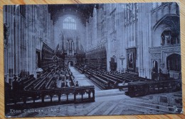 England - Eton College - Chapel - Rapahael Tuck / Tuck's Post Card - (n°4211) - Autres & Non Classés