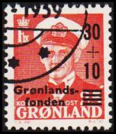 1959. Grønlandsfonden. 30+10/25 Øre Red (Michel: 43) - JF175255 - Ongebruikt