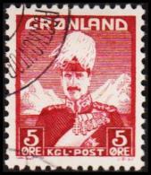 1938. Christian X And Polar Bear. 5 Øre Rose Lake (Michel: 2) - JF175237 - Unused Stamps