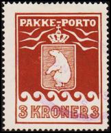 1930. PAKKE PORTO. 3 Kr. Brown. Thiele. Perf. 11 ½. (Michel: 12A) - JF175234 - Colis Postaux