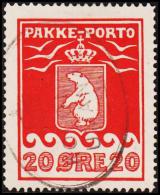 1916. PAKKE PORTO. 20 øre Red. Thiele. Perf 11 ½. KOLONIEN UMANAK. (Michel: 9A) - JF175231 - Colis Postaux