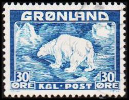 1938. Christian X And Polar Bear. 30 Øre Blue (Michel: 6) - JF175241 - Neufs