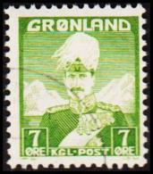 1938. Christian X And Polar Bear. 7 Øre Yellow Green (Michel: 3) - JF175238 - Nuovi