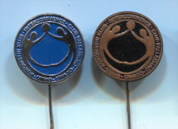 Delcampe - HANDBALL Pallamano - Club INTERCOMMERCE Umag Umago Istria Croatia,  Vintage Pin  Badge, 2 Pieces - Handbal