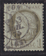 France N°50 - 1c Vert-olive - Oblitéré - TB - 1871-1875 Ceres