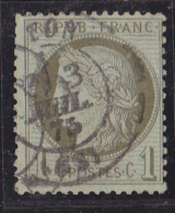 France N°50 - 1c Vert-olive - Oblitéré - TB - 1871-1875 Cérès