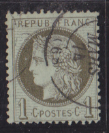 France N°50 - 1c Vert-olive - Oblitéré - TB - 1871-1875 Cérès