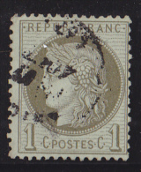 France N°50 - 1c Vert-olive - Oblitéré - TB - 1871-1875 Cérès