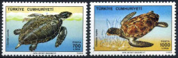 TURKEY 1989 (**) - Mi. 2871-72, Sea Turtles - Unused Stamps