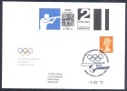 UK Olympic Games London 2012 Cover Shooting 2nd Class Smart Stamp Pictogram Uprated To 1st Class; Olympex Cachet; IOC - Summer 2012: London