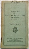 LIVRET 1932.34  MINISTERE DE LA GUERRE INSTRUCTION POUR LES UNITES DE MITRAILLEUSES D INFANTERIE MITRAILLEUSE - Armi Da Collezione