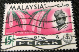 Malaysia 1965 Perak Orchids Rhyncostylis Retusa 15c - Used - Perak