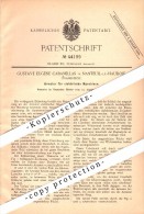 Original Patent - Gustave Cabanellas à Nanteuil-le-Haudouin , 1887 , Fournitures Pour L'équipement électrique !!! - Nanteuil-le-Haudouin