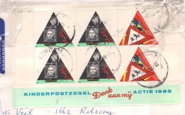 Netherlands - Stamp Bloc On Paper From Envelope Cancelled(o) - Briefe U. Dokumente