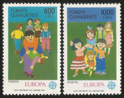 TURKEY 1989 (**) - Mi. 2854-55, Europa Cept (Children Games) - Neufs