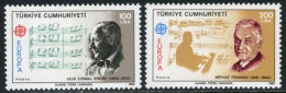 Turkey 1985 Mi 2706-2707 MNH Europa Cept (European Year Of Music) - Ongebruikt