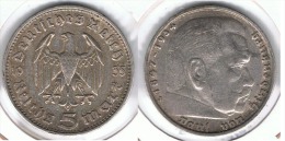 ALEMANIA DEUTSCHLAND 5 REICHZ MARK 1935 J PLATA SILVER - 5 Reichsmark