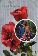 CARTE POSTALE  Circulée    SAINT VALENTIN  FLEURS  Roses - Valentinstag