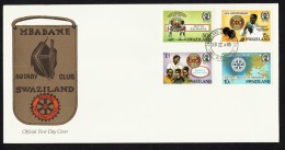 1985  80à Anniversaire  Du Rotary International  FDC  Non Adressé - Swaziland (1968-...)