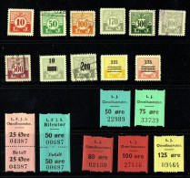 Chemin De Fer  Lollands  18 Valeurs Différentess Dont 2 Avec Reçu  **, * Et Oblitéré - Local Post Stamps