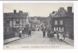 Cpa Barentin ( Seine Inf)   Rue Nationale, Prise Du Pont Du Chemin De Fer - Barentin