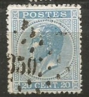 18A  Obl  359 Thuin  (+60) - 1865-1866 Profile Left