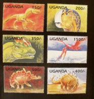 OUGANDA Animaux Prehistoriques, Prehistorics Animals  Yvert 1243/48°**  MNH Neuf Sans Charniere - Vor- U. Frühgeschichte