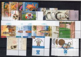 Israele / Israel  2004 -- Lotto Serie Con Tab -- ** MNH / VF - Nuovi (con Tab)