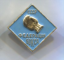 BOXING - BOX RING, Federation Russia Soviet Union, Vintage Pin Badge - Boxe