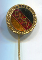 BOXING - BOX RING, Germany DABV Union Boxen, Vintage Pin Badge, Enamel - Boxe