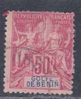 Bénin N° 30 O  Type Groupe : 50 C. Rose  Oblitération Légère  Sinon TB - Used Stamps