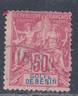 Bénin N° 30 O  Type Groupe : 50 C. Rose  Oblitération Légère  Sinon TB - Usati