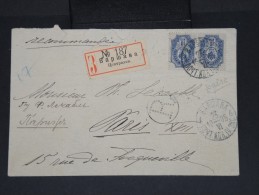 RUSSIE-Enveloppe En Recommandée De Bapwaba Pour Paris En 1905 à Voir P7054 - Covers & Documents