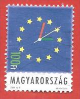 UNGHERIA USATO - 2004 - On The Way To The European Union - 100 Ft - Michel HU 4837 - Used Stamps