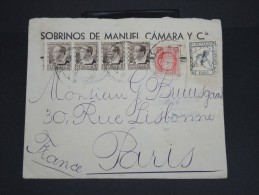ESPAGNE-Enveloppe Pour Paris Avec Censure De San Sébastian En 1937 Aff Plaisant  à Voir  P7076 - Nationalists Censor Marks