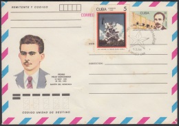 1987-EP-128 CUBA 1987. Ed.202b. POSTAL STATIONERY. MARTIRES DEL MONCADA. PEDRO VELIZ. CANCELACION ESPECIAL. USED. - Covers & Documents