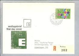 Liechtenstein 1960-09-19 FDC Europamarke - Cartas & Documentos