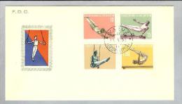 Liechtenstein 1957 FDC Sportserie Illustriert - Briefe U. Dokumente
