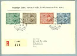 Liechtenstein 1953-08-04 R-FDC Pfadfinderserie - Brieven En Documenten