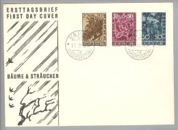 Liechtenstein 1960-09-19 FDC Bäume - Cartas & Documentos
