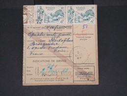 FRANCE-TOGO-Mandat Carte De Palime Pour Paris En 1949 Pas Fréquent à Voir Lot P7091 - Briefe U. Dokumente