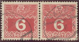 Liechtenstein 1914-06-12 Vaduz Porto AT Mitläufer Paar 6 Heller FLK#37 - Segnatasse