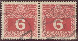 Liechtenstein 1914-06-12 Vaduz Porto AT Mitläufer Paar 6 Heller FLK#37 - Taxe