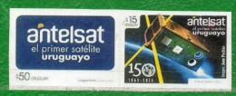 1519a URUGUAY 2015 -150 Años Unión Inter. De Telecomunicaciones-TT.:Satélites, Espacio,Tierra,Antenas - Sud America