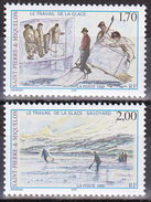 Série De 2 Timbres-poste Neufs** - Le Travail De La Glace - N° 672-673 (Yvert) - Saint-Pierre Et Miquelon 1998 - Unused Stamps