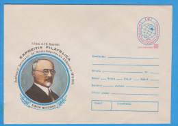 SIMION MEHEDINTI GEOGRAPHIC SOCIETY SCIENCE ROMANIA  POSTAL STATIONERY  ENTIER POSTAUX - Geography