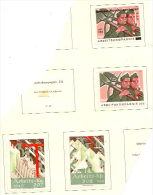 SWITZERLAND MILITARY STAMPS (4) 1939-40 HM #TD4 - Labels