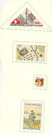 SWITZERLAND MILITARY STAMPS (4) 1939-40 HM #TD5 - Etichette