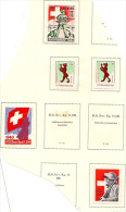 SWITZERLAND MILITARY STAMPS (5) 1939-40 HM #TD9 - Etichette