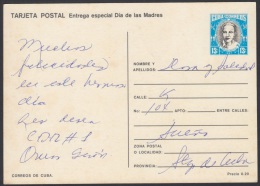1987-EP-146 CUBA 1987. Ed.141g. MOTHER DAY SPECIAL DELIVERY. POSTAL STATIONERY. ROSAS. ROSES. FLORES. FLOWERS. USED. - Briefe U. Dokumente